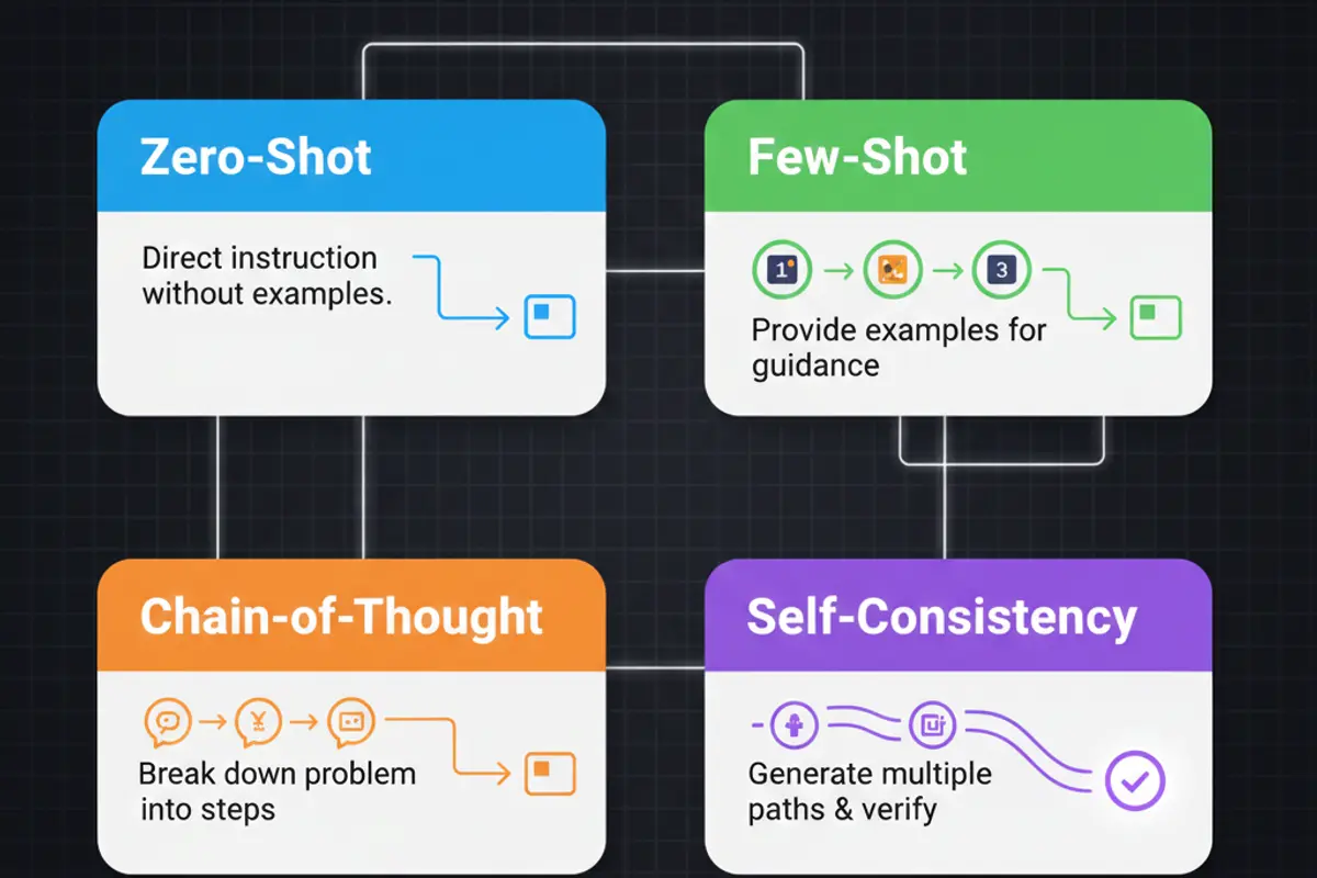 Übersicht der wichtigsten Prompt-Engineering-Techniken